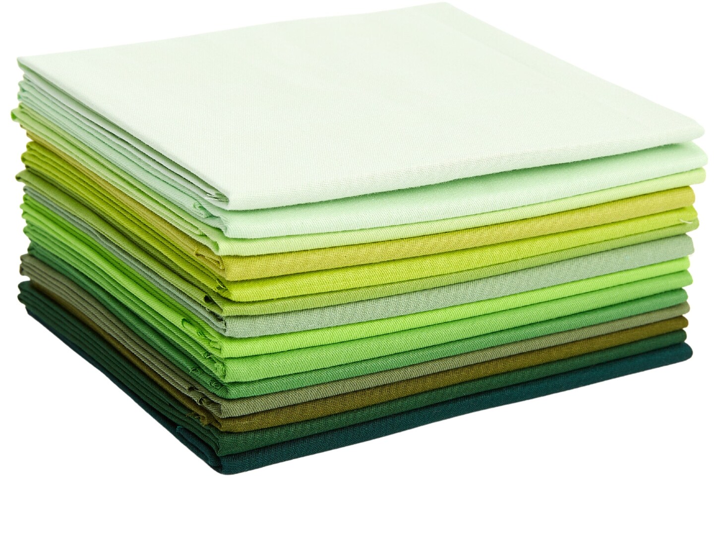 Fat Quarter Bundle -100% Cotton | Pure Solids | Shades of Emerald Greens l Mix Colors | Quilting &#x26; Crafting Soft Fabric |Special Gift Bundle