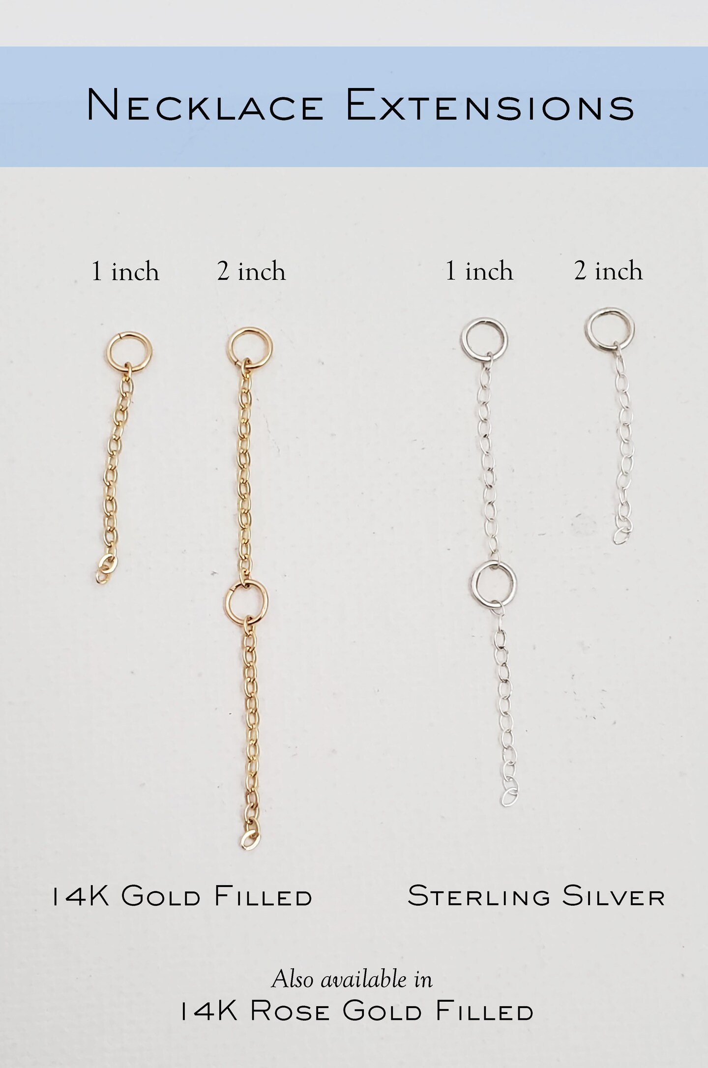 2-inch Necklace Extenders