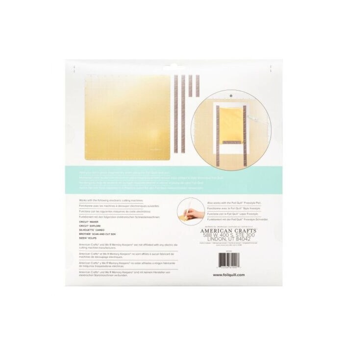 American Crafts Foil Quill Magnetic Mat 12&#x201D;x12&#x201D; Cameo, Cricut, ScanNCut 661000