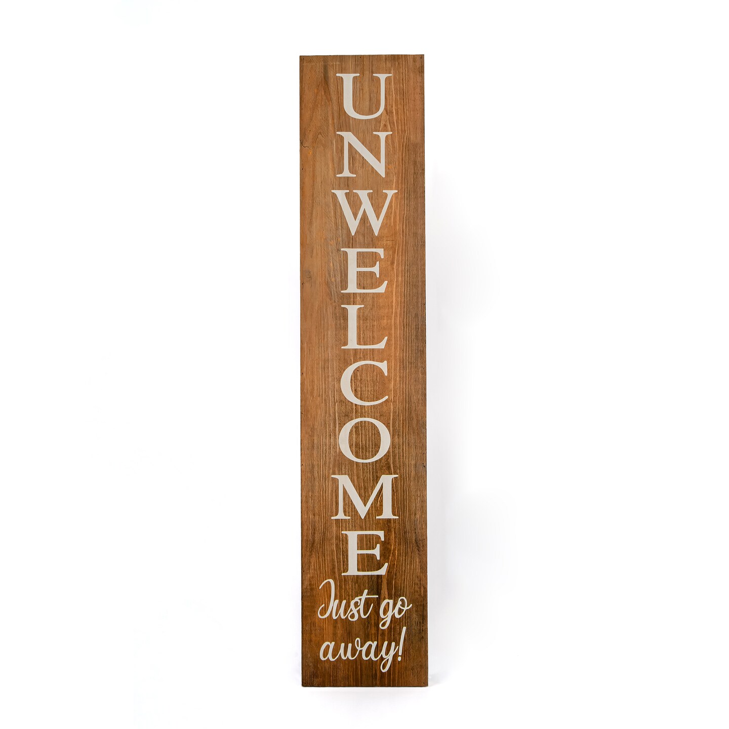 39&#x22; Halloween &#x201C;Unwelcome&#x22; Porch Sign, Natural Color