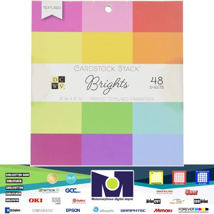 DCWV®️ MAT STACK - DCWV - 6 X 6 - BRIGHTS DOUBLE SIDED (48 SH) PS-005-00549