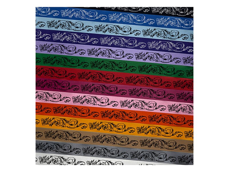 Fierce Chinese Asian Serpent Long Dragon Satin Ribbon for Bows Gift Wrapping - 1&#x22; - 3 Yards