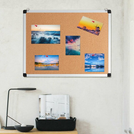 24&#x22; x 18&#x22; Cork Board Set with 10 Thumb Tacks-3 Pack