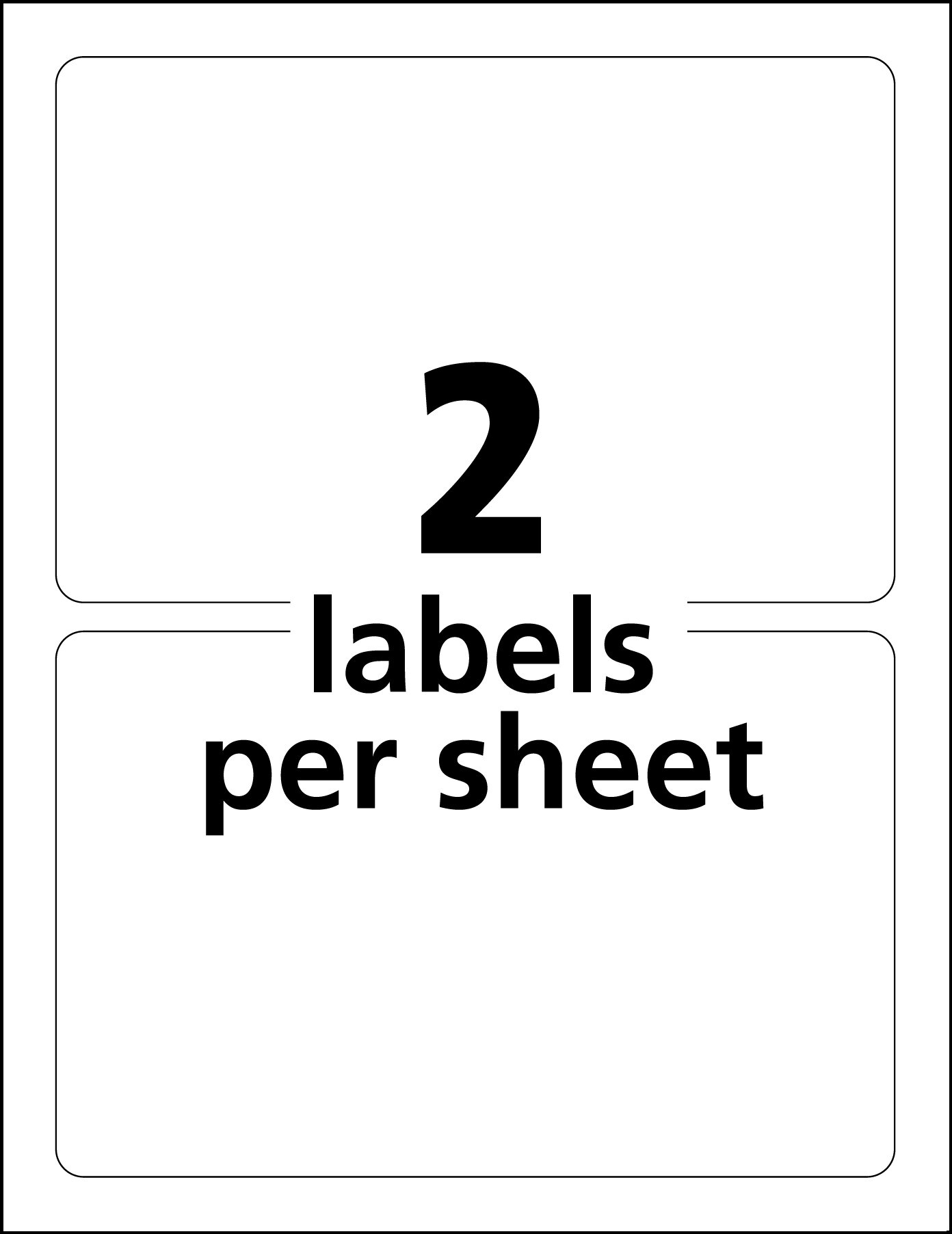 Avery Permanent Durable ID Labels, TrueBlock, 5" x 8-1/8", Matte White, 100 Labels (6579)
