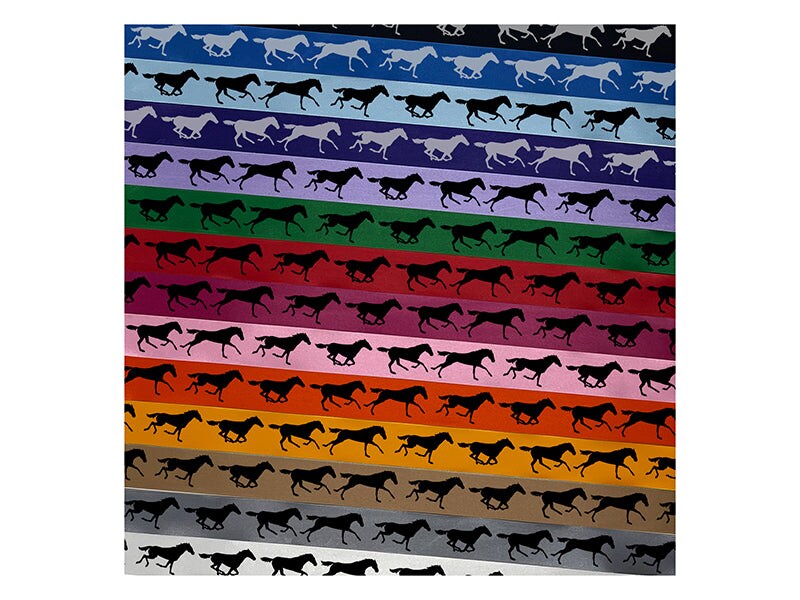 Horse Running Animation Satin Ribbon for Bows Gift Wrapping - 1&#x22; - 3 Yards