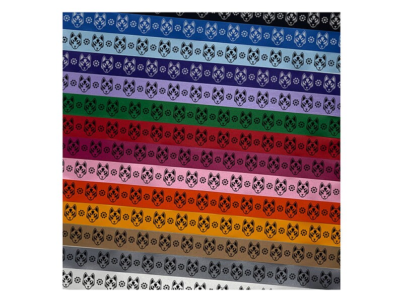 Kitsune Japanese Fox Mask Satin Ribbon for Bows Gift Wrapping DIY Craft Projects - 1&#x22; - 3 Yards