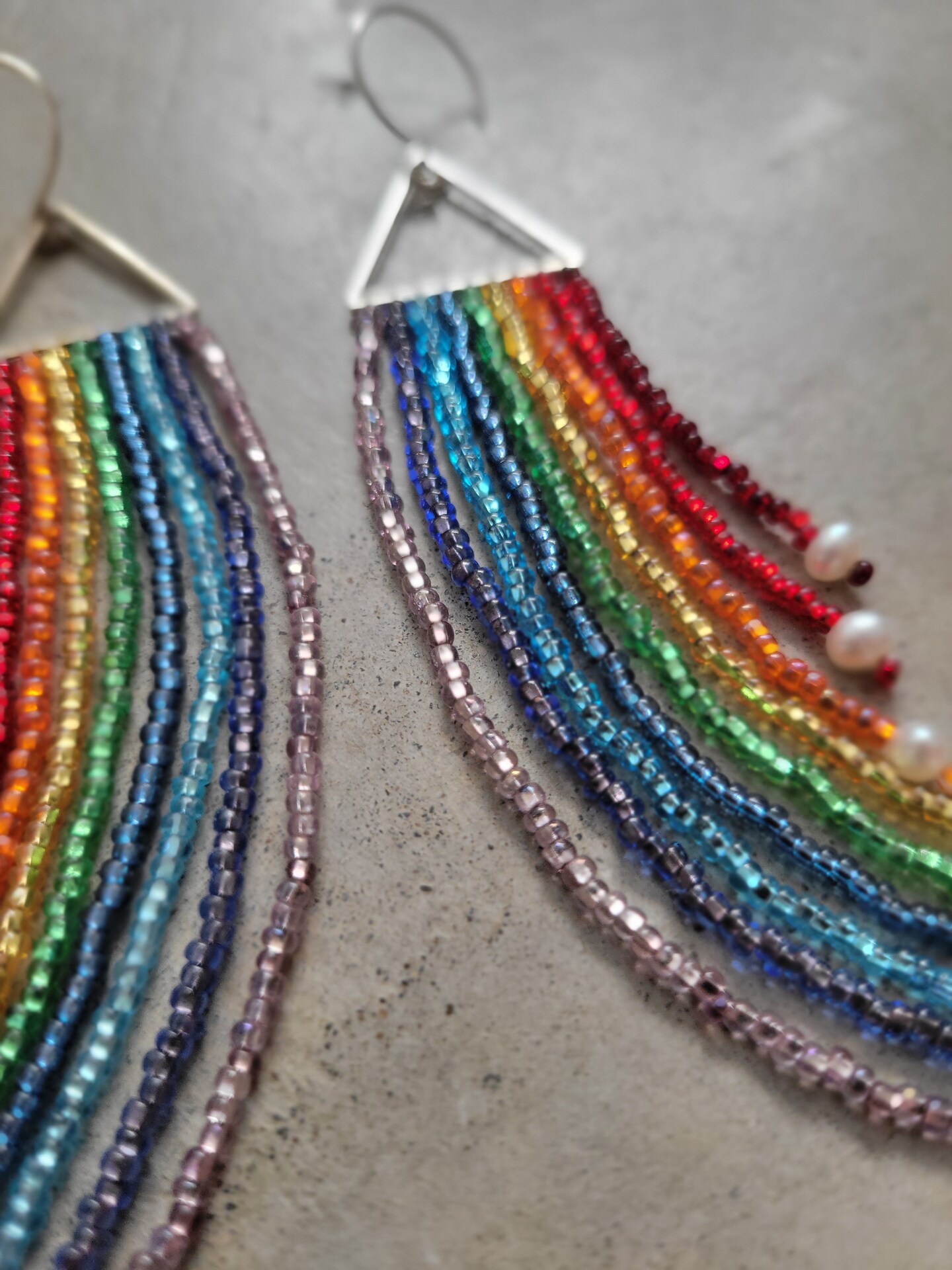 Rainbow 2025 fringe earrings
