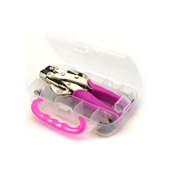 American Crafts TOOL - WeR Memory Keepers - CROP-A-DILE PINK - WITH CASE 70908-4