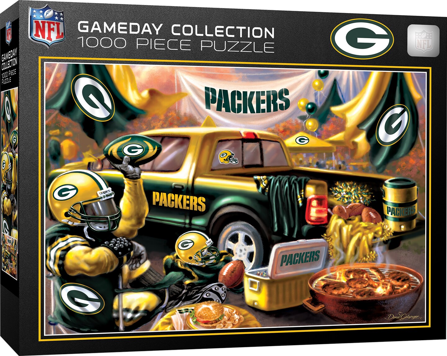 Masterpieces 1000 Piece Jigsaw Puzzle for Adults NFL Green Bay Packers Gameday 19.25