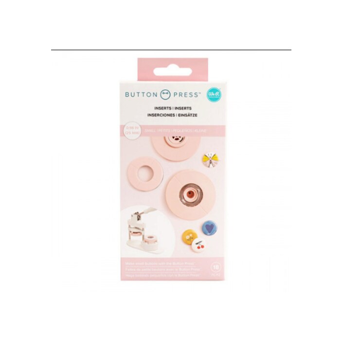 We R Memory Keepers INSERT - WR - BUTTON PRESS - SMALL - 25MM (8 PIECE) 661071