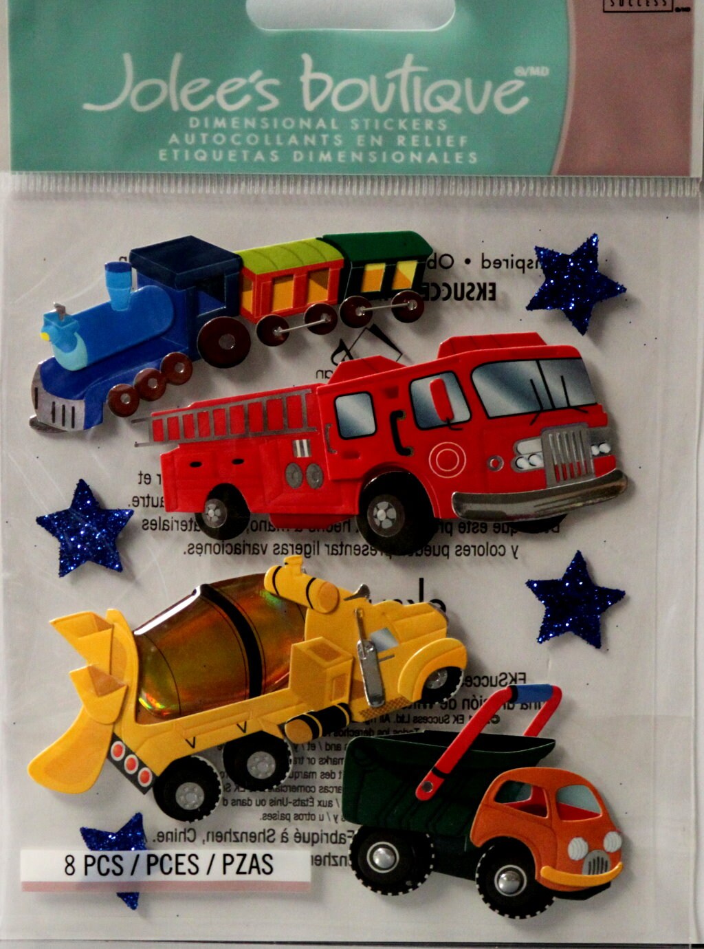 Jolee&#x27;s Boutique Trucks And Trains Dimensional Stickers