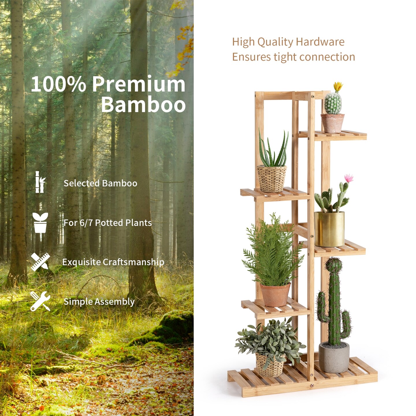 Plant Stand Rack for Patio Yard