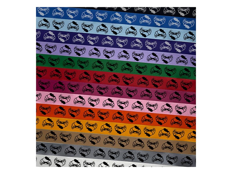 Cute Kawaii French Croissant with Beret Mustache Satin Ribbon Bows Gift Wrapping DIY Craft Projects - 1&#x22; - 3 Yards