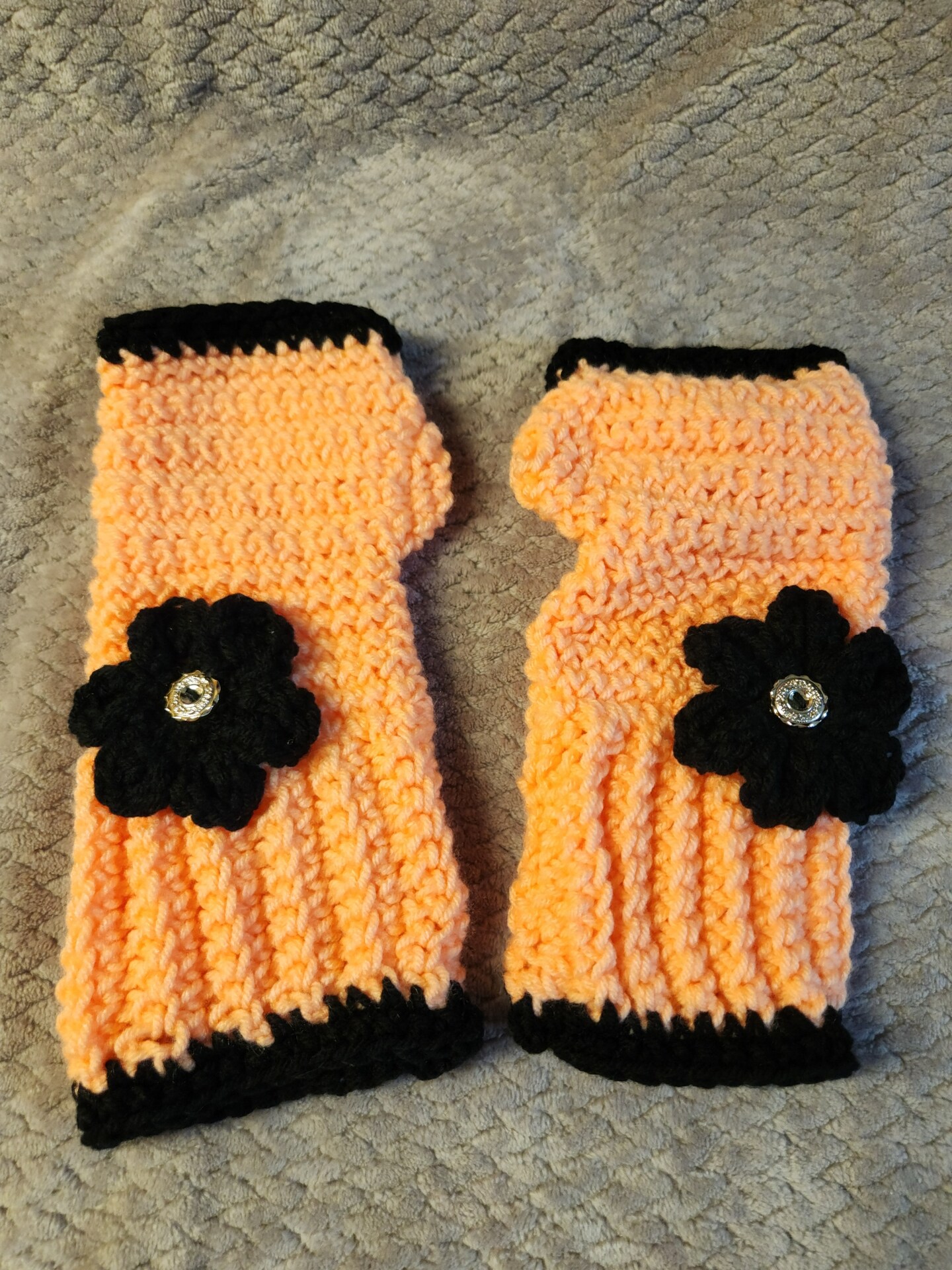 Fingerless Gloves in Bohemian Style , Wool Knit Fingerless Glove