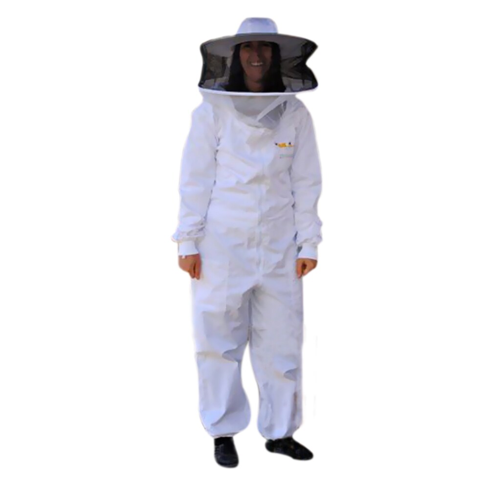 Honeyrite   Cotton with Plastic Mesh Veil Full Bee Suit - XXL