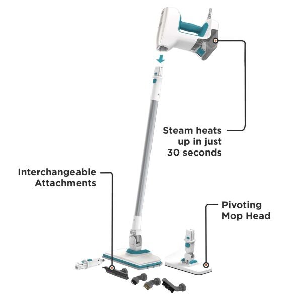 BLACK+DECKER Multipurpose Steam Cleaning System with 6 Attachments