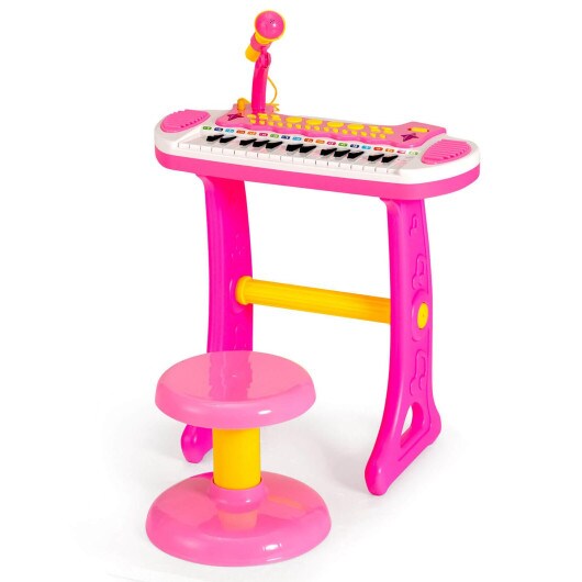 31-Key Kids Piano Keyboard Toy with Microphone and Multiple Sounds for Age 3+