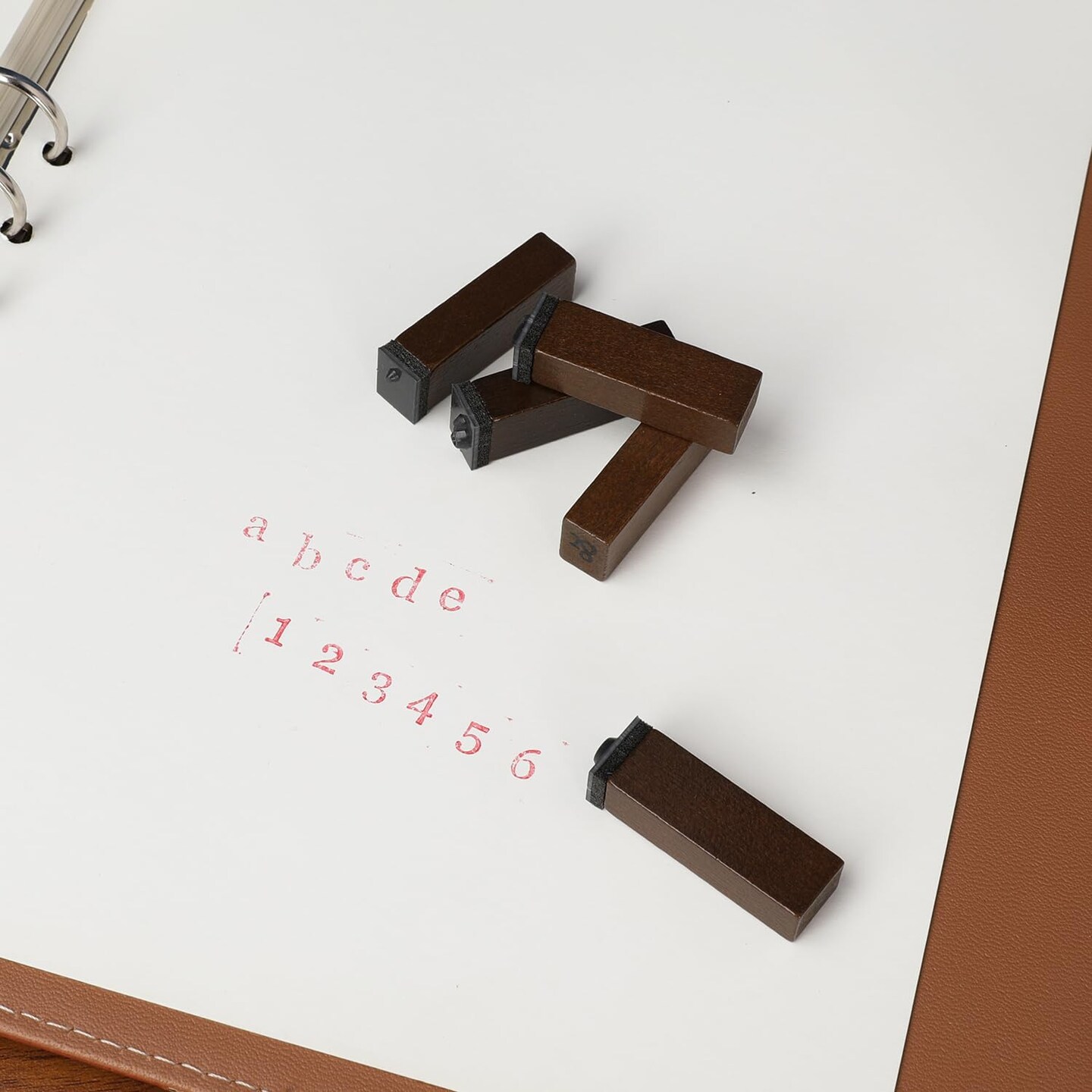 70 Pieces Alphabet Stamps Set Letter Number Symbol Vintage DIY Craft Card Making Wood Rubber Stamp