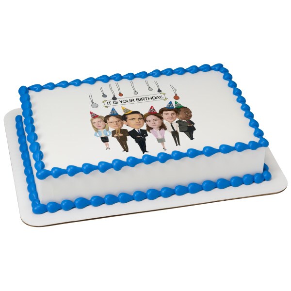 The Office It Is Your Birthday. Edible Cake Topper Image 1/4 sheet