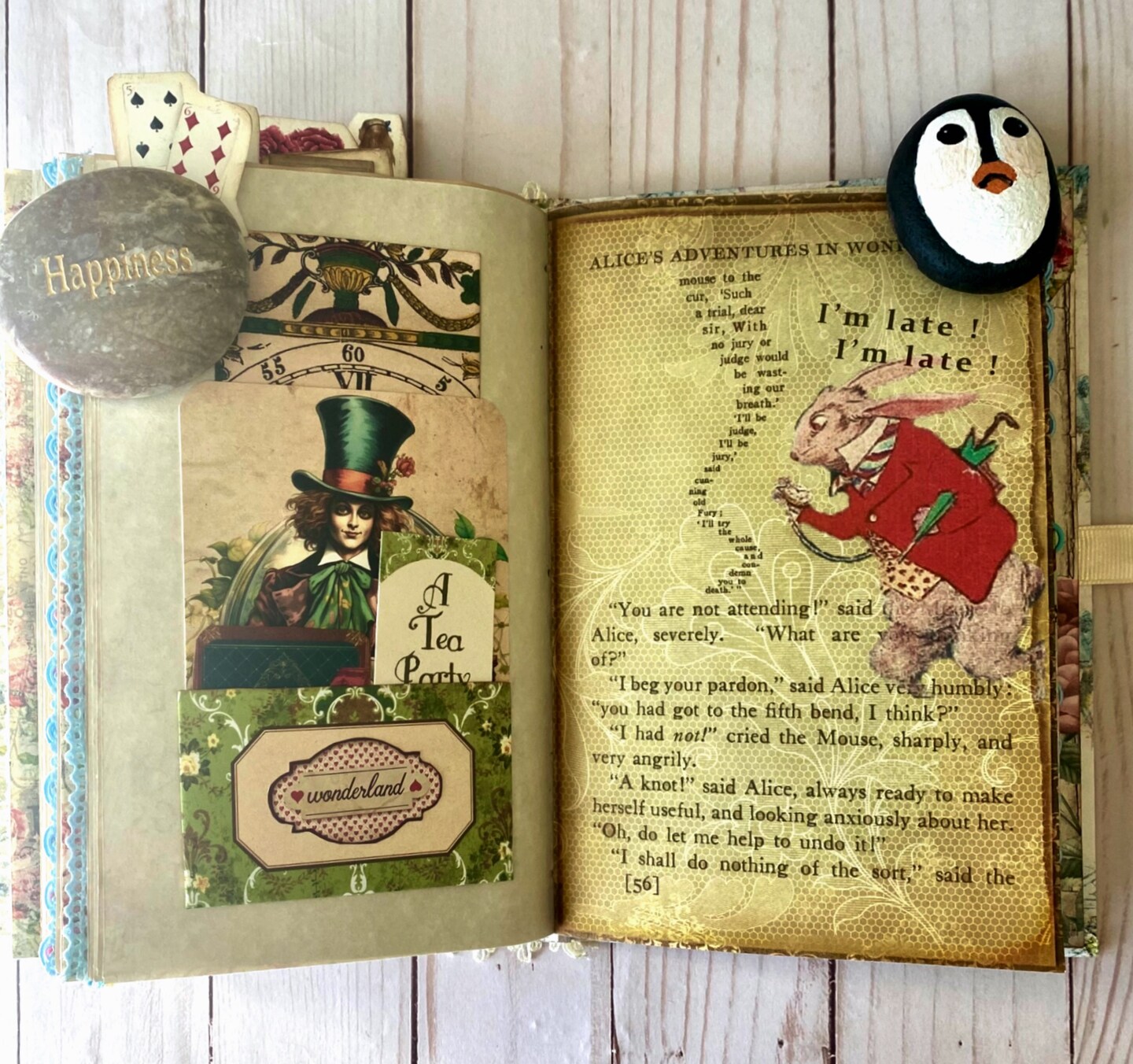 Alice in wonderland 　ジャーナルブック♡ Alice in Wonderland Journal Flip Through: DETAILED with