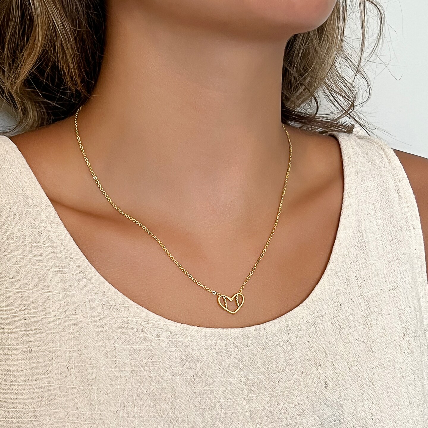 Softball Necklace Softball Heart Necklace MakerPlace by Michaels