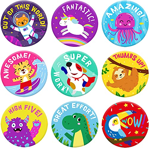 1008 Stickers for Kids in 9 Designs. 1 Inch School Stickers on Sheets. Teacher Supplies for Classroom, Potty Training Stickers, Motivational Stickers