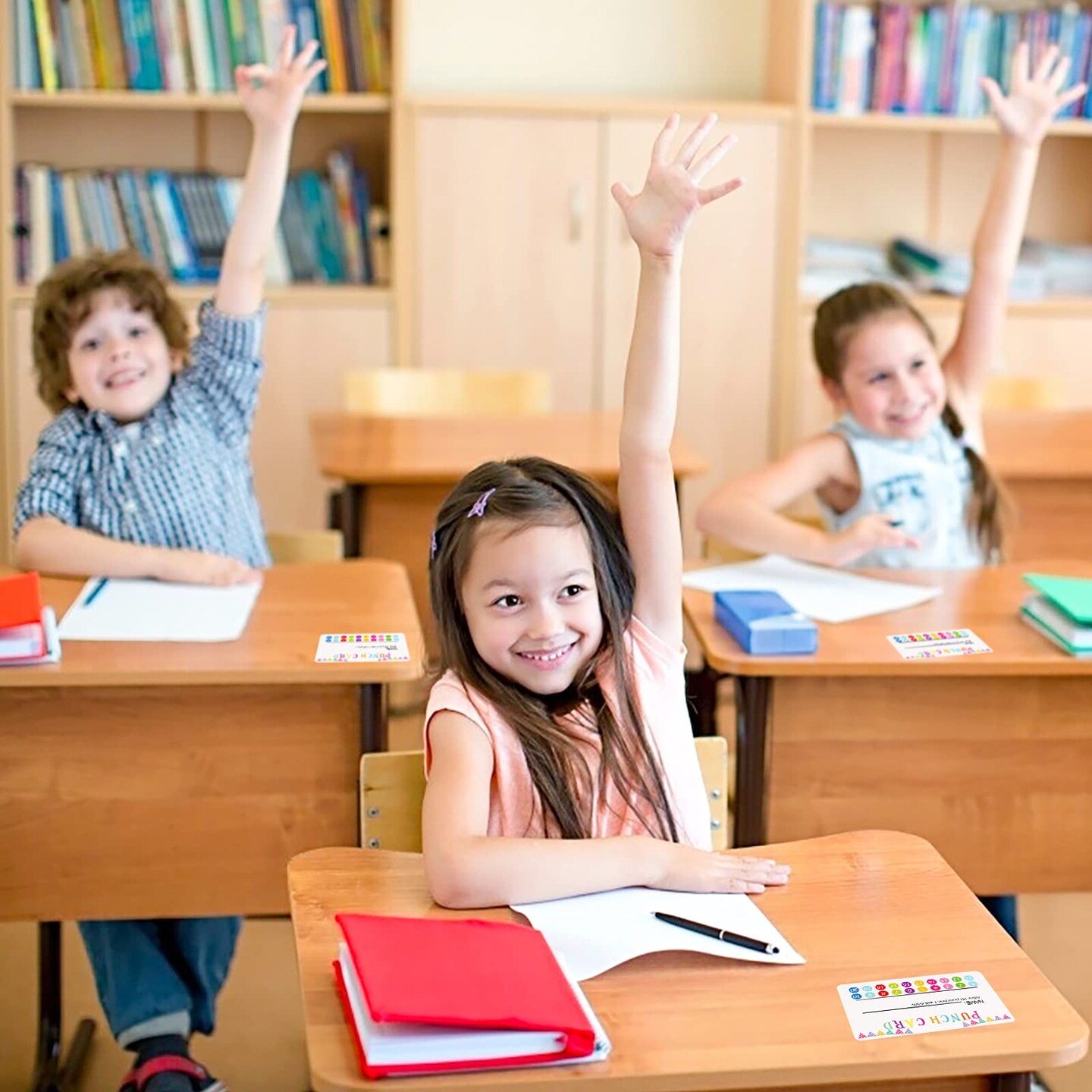 120 Pieces Reward Punch Cards Behavior Incentive Awards for Kids Students Teachers Home Classroom School Business Loyalty Card Positive Reinforcement Tool - 2" x 3.5"