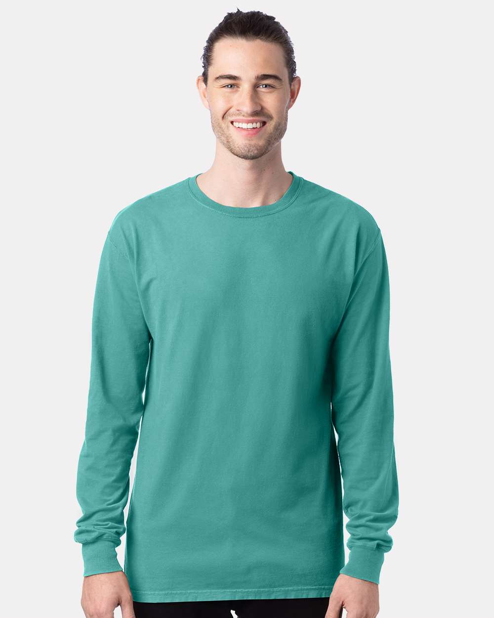 ComfortWash by Hanes&#xAE; Garment-Dyed Long Sleeve Crewneck T-Shirt
