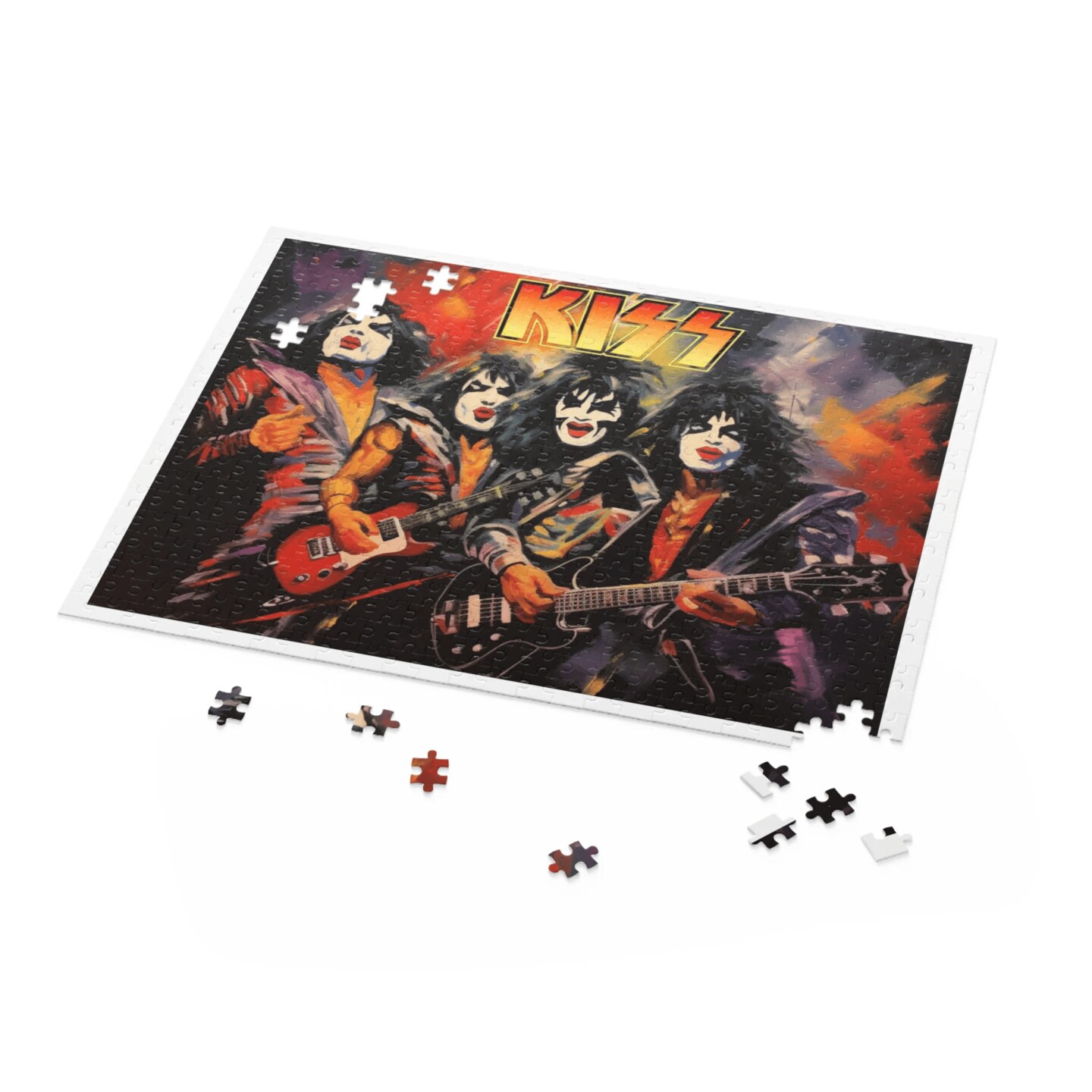 KISS PUZZLE, JIGSAW PUZZLES, PUZZLES, BAND PUZZLES, KISS BAND