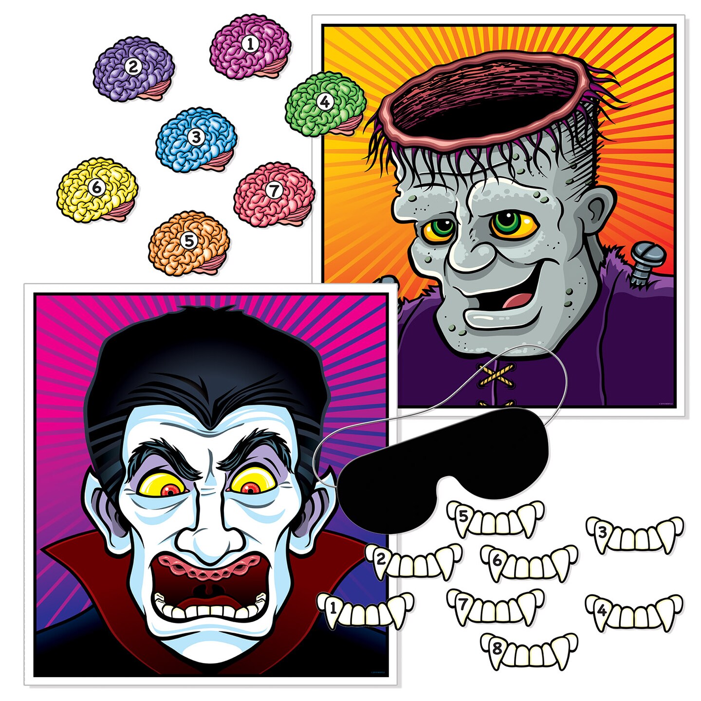Beistle - Halloween Party Games - 19&#x22; x 17&#xBD;&#x22; - 24 Pack