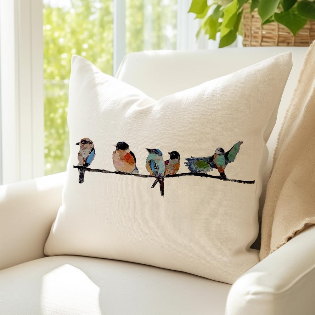 Outdoor pillows with birds hotsell