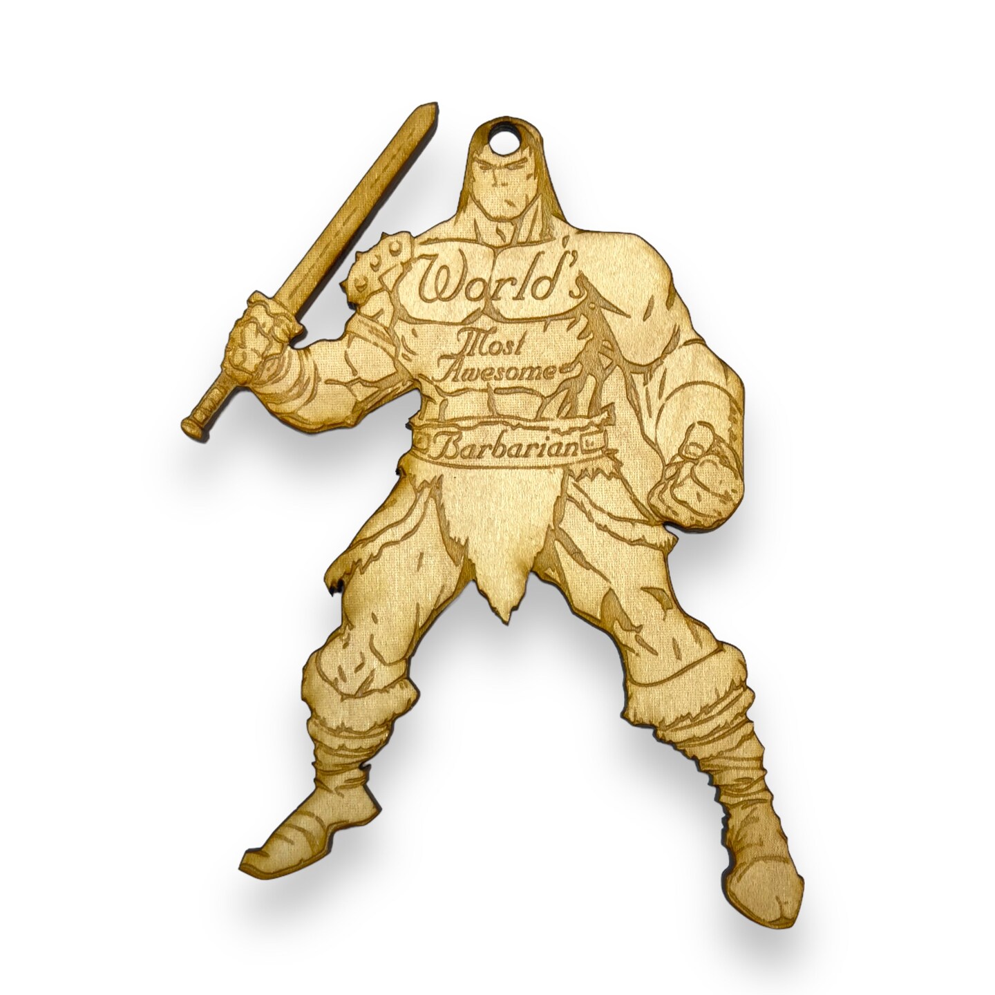 Worlds most Awesome Barbarian - Ornament Worlds most Awesome Barbarian - Ornament