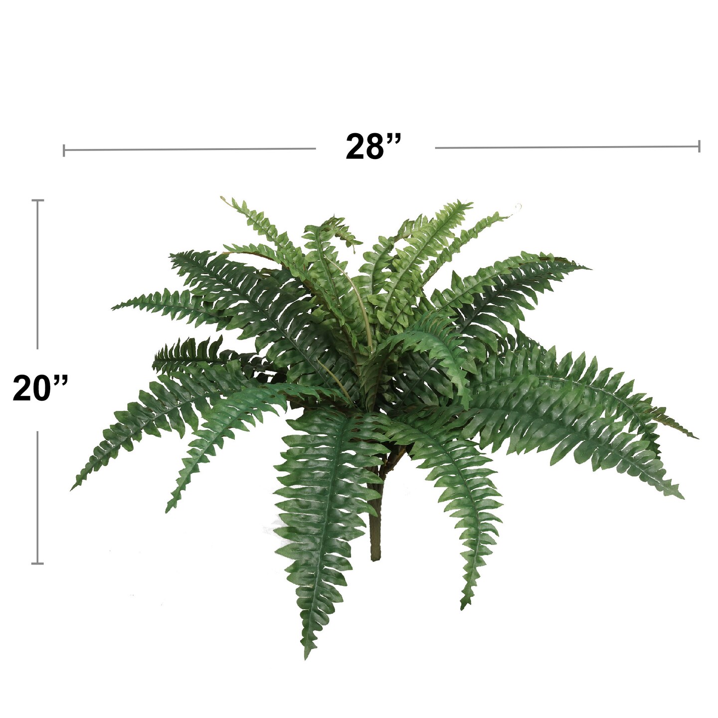 Lifelike Boston Fern Faux Plant - UV-Resistant Silk Greenery for Indoor/Outdoor Decor, Perfect for Living Rooms and Patios – Floral Home by Artificial Flowers