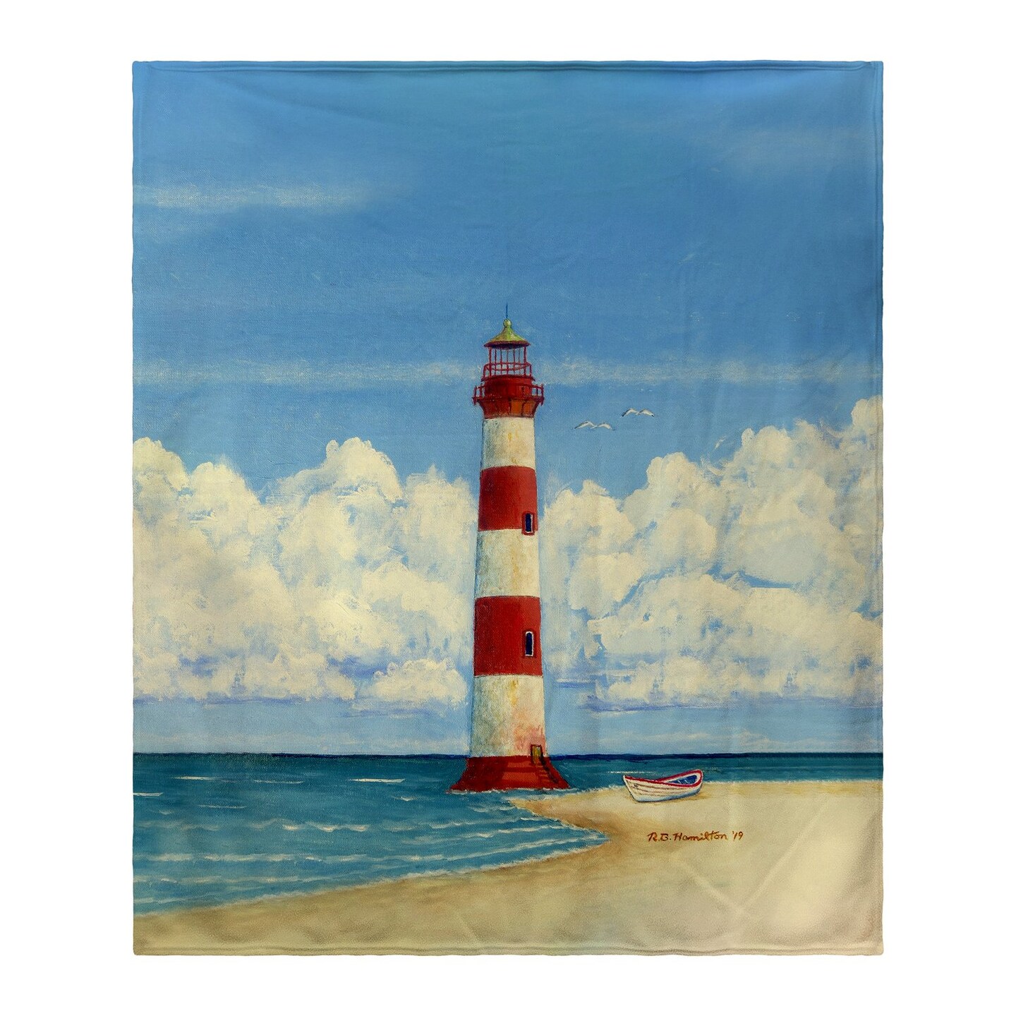 Betsy Drake Morris Island Lighthouse, SC Throw