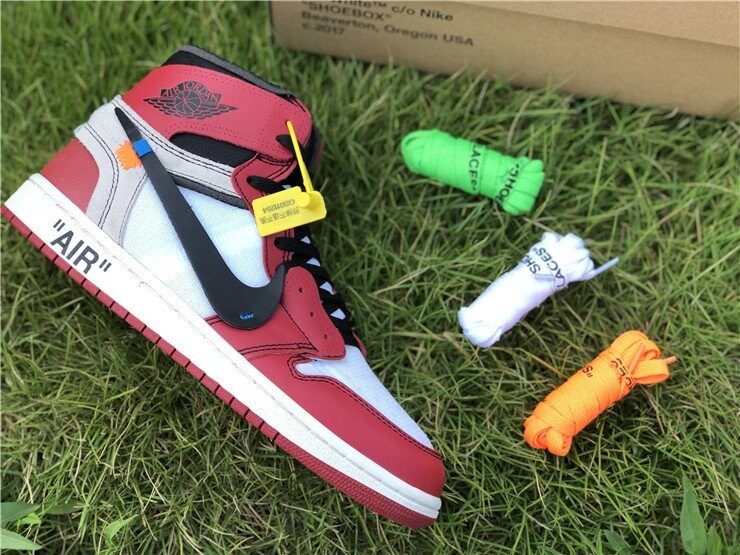The Ten Off-White Air Jordan 1 Chicago - Unisex Shoes, Sneakers 