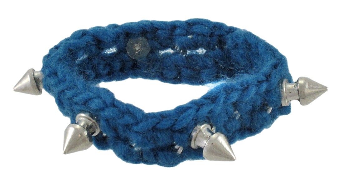 FAT HAIR TIE COOL BLUE W/SILVER FAT HAIR TIE COOL BLUE W/SILVER