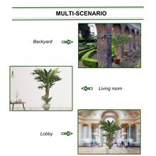 Set of 2: 7-Foot Golden Cane Areca Palm Trees, UV Resistant - Lifelike Outdoor &#x26; Indoor Decor, Floral Home by Artificial Flowers