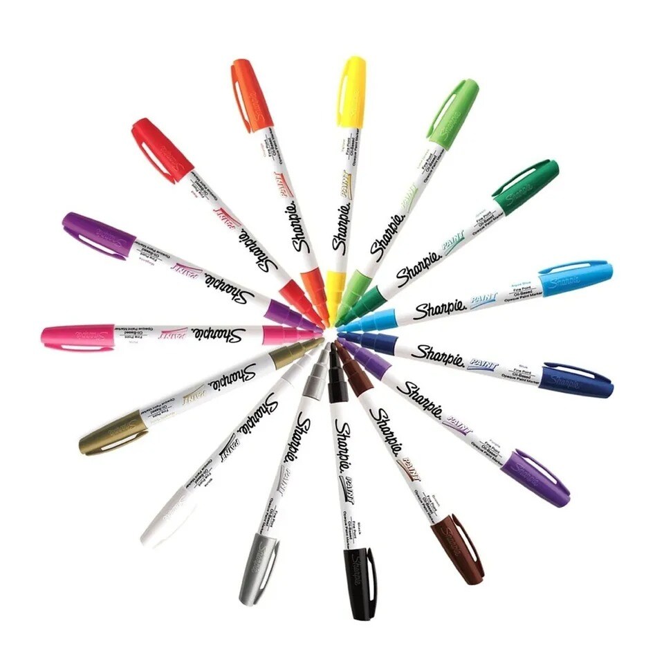 Oil-Based Paint Marker, Fine Point, Choose from 15 Different Colors