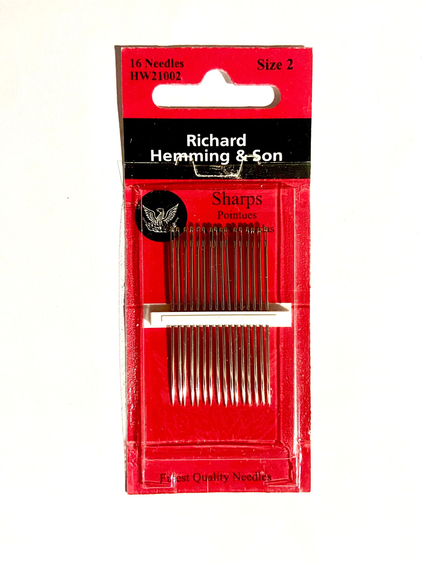 Hand Sewing Needles - Sharps --- Size 2 --- by Richard Hemming &#x26; Son&#xAE;