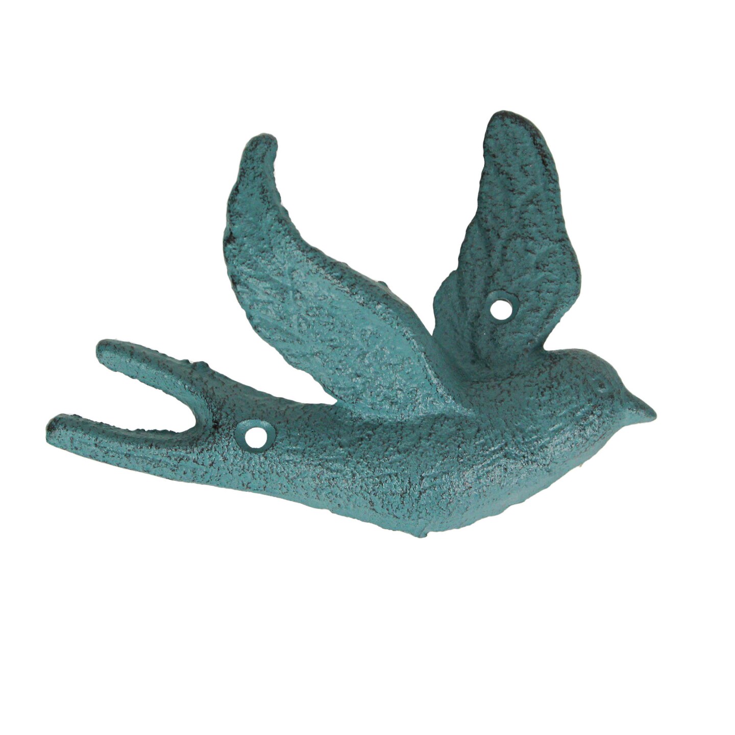 Set of 5 Cast Iron Distressed Finish Flying Birds Decorative Wall Decor