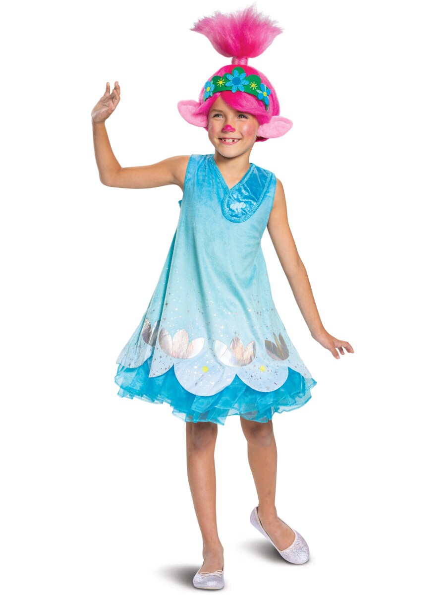 Trolls World Tour Poppy Deluxe Girl&#x27;s Costume