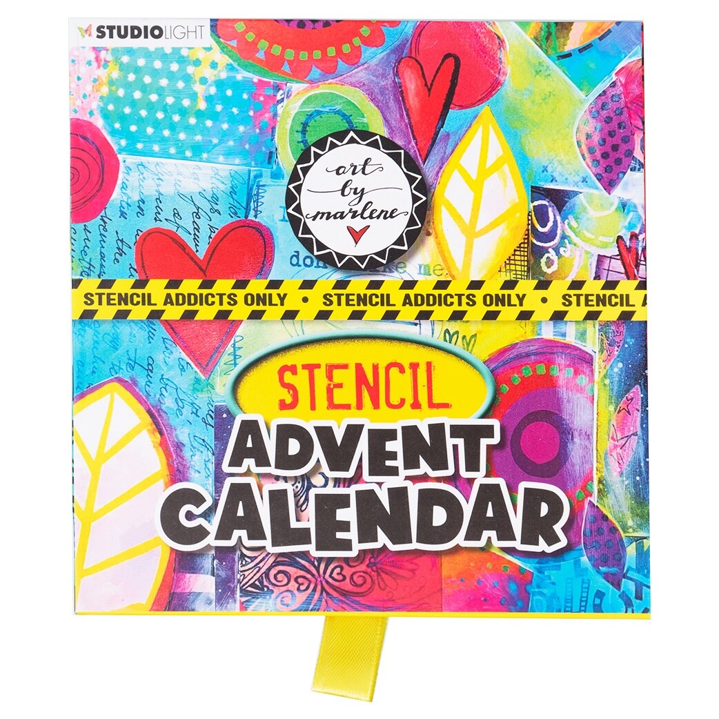 Art By Marlene Advent Calendar StencilNr. 03, Addicts Only Michaels
