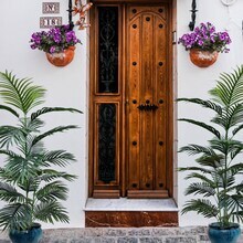 4ft Areca Palm Tree in Black Pot with Realistic Silk Leaves, Floral Home by Artificial Flowers