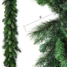 9ft Artificial Deluxe Evergreen Pine Garland - 190 Lifelike Green Tips, Perfect for Holiday, Home &#x26; Event Decor - All-Season Use - 2024 Christmas Collection, Floral Home by Artificial Flowers