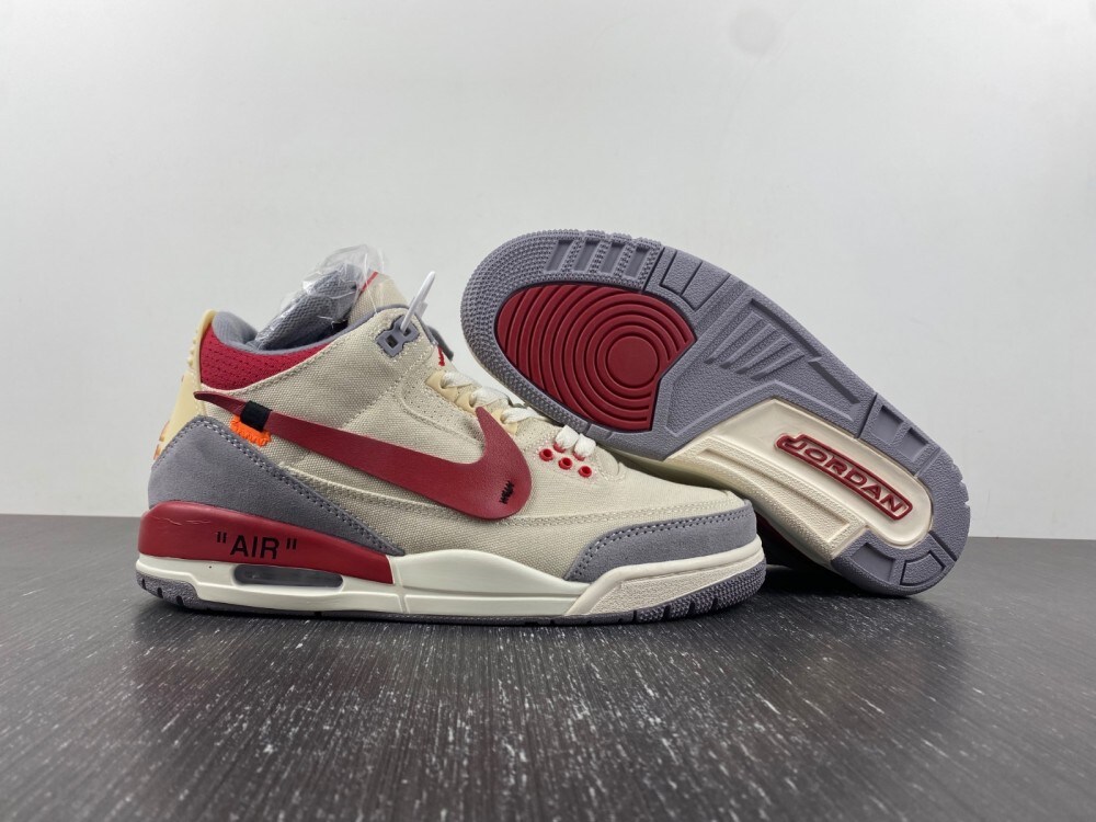 Jordan retro 3 off white clearance