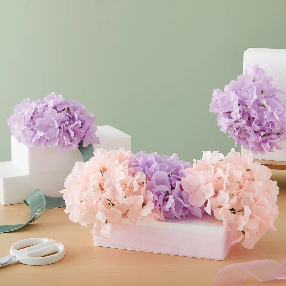 6 Pack Polystyrene Foam Blocks for Crafts Supplies, DIY Projects (8 x 4 x 2 In)