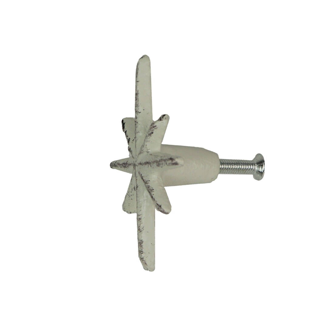 Set of 6 Antique Finish Mid Century Modern Starburst Drawer Pulls