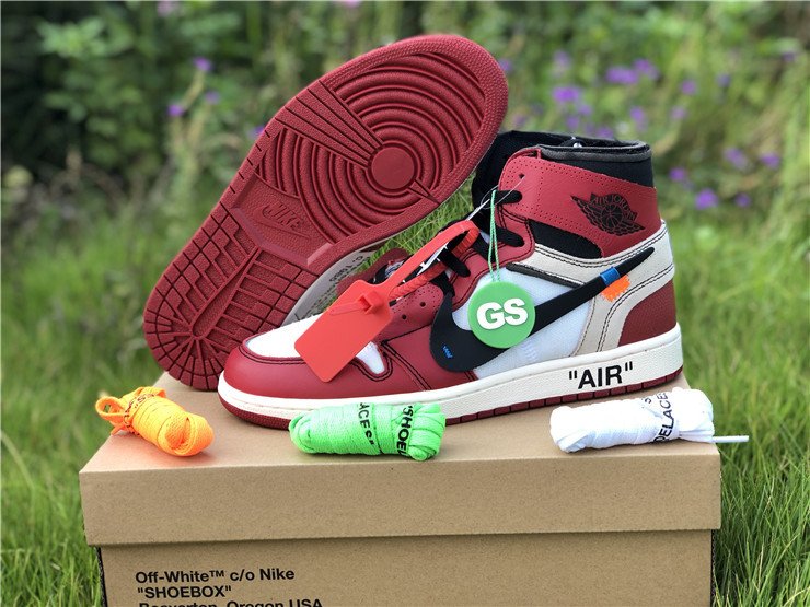 Off white red 1s hotsell