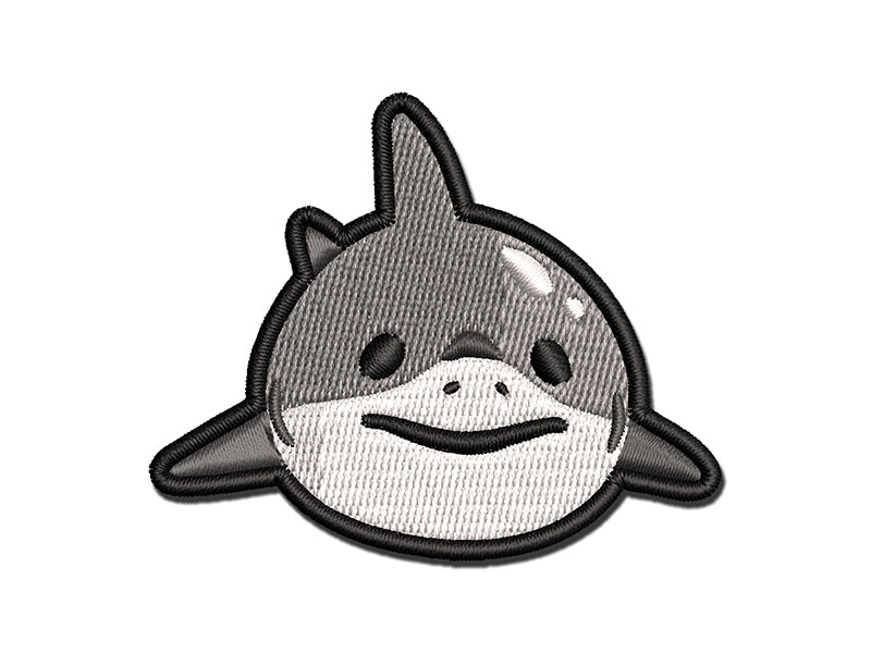 Chubby Baby Shark Great White Multi-Color Embroidered Iron-On or Hook &  Loop Patch Applique