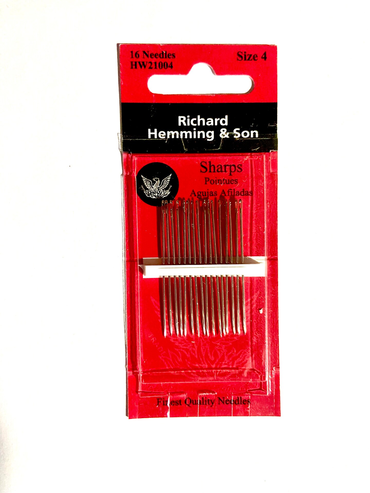 Hand Sewing Needles - Sharps --- Size 4 --- by Richard Hemming & Son®